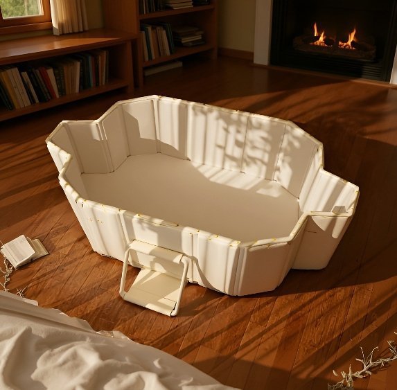 Faltbare Badewanne für Erwachsene, Konstante Temperatur, Faltbare, Installationsfreie Badewanne, Bad