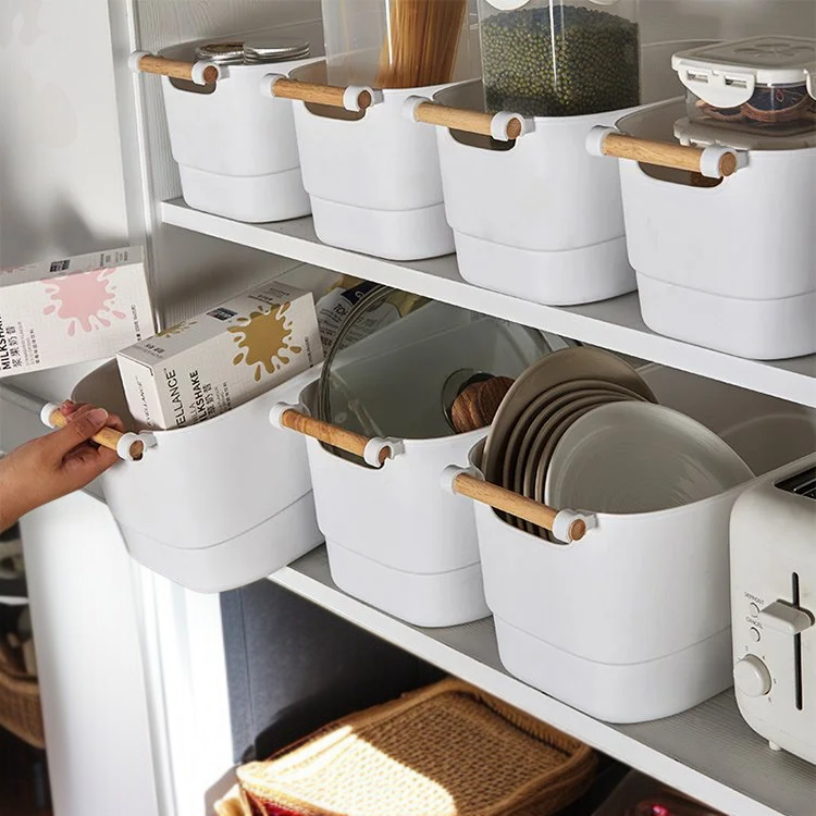 Custom plastic storage organizer container for home