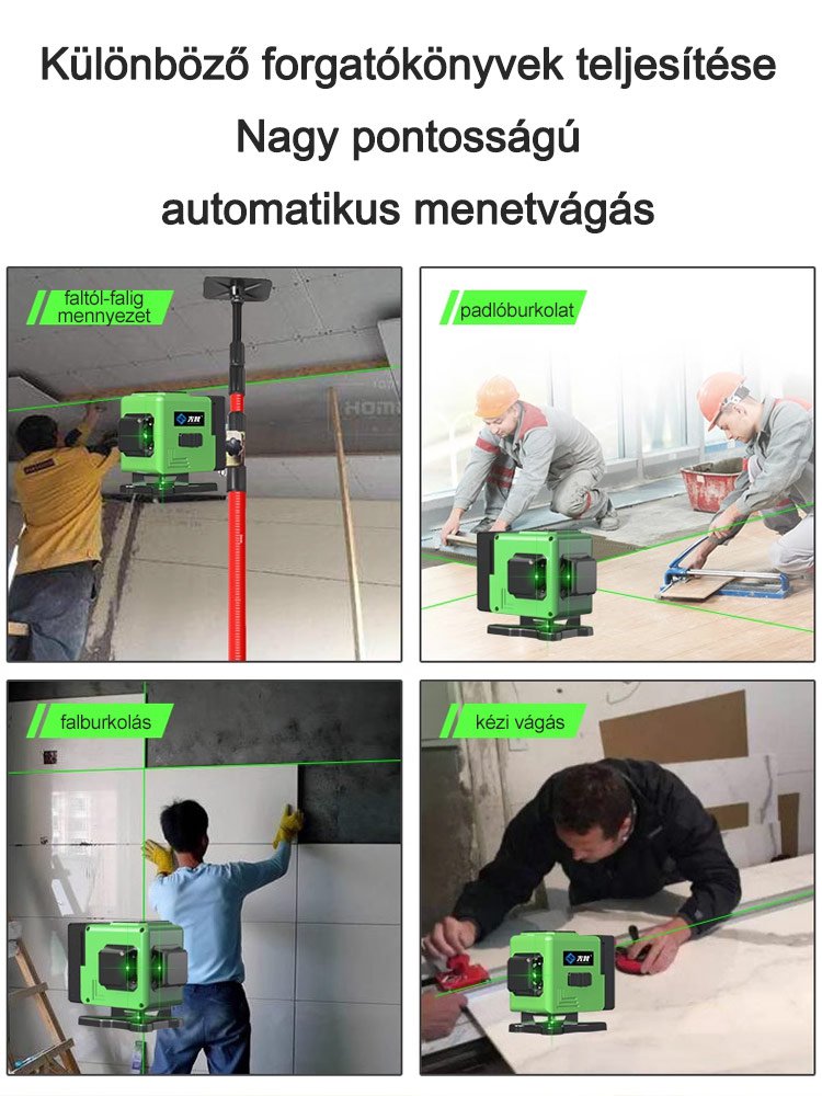 Professzionális, nagy pontosságú vízszintező