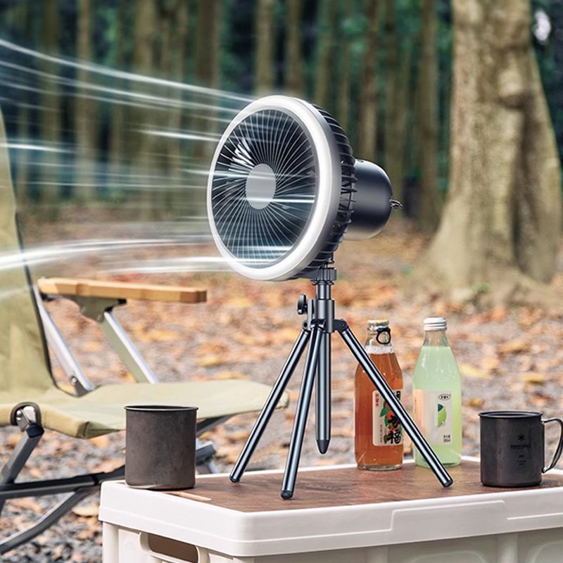 三脚付きキャンプ用扇風機