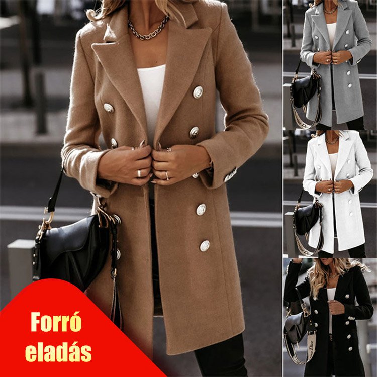 Blézergallérral kétsoros nizikabát