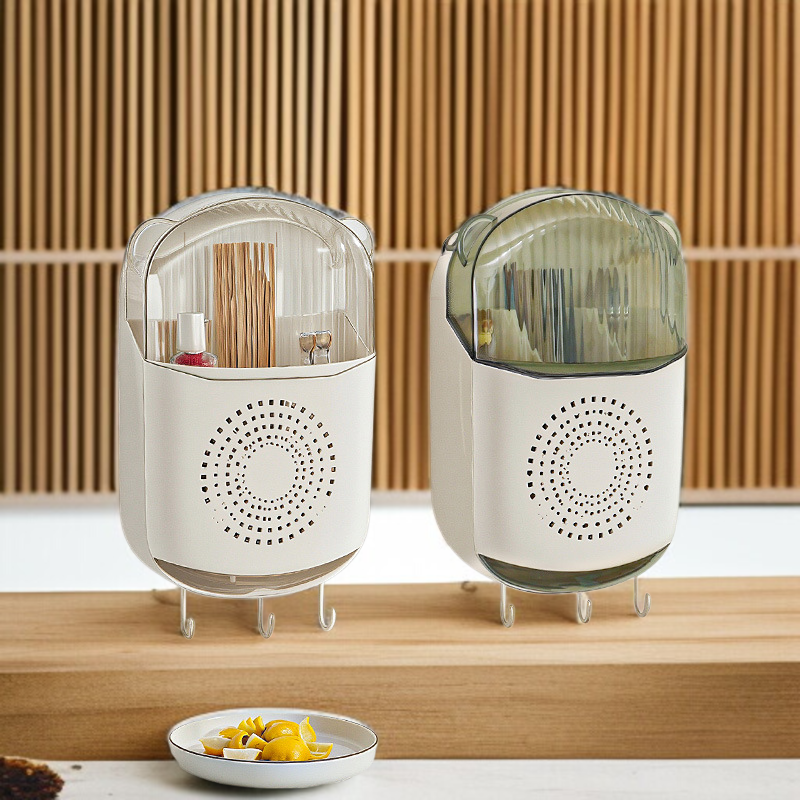 세련된 디자인의 패션 벽걸이 수저 수납함