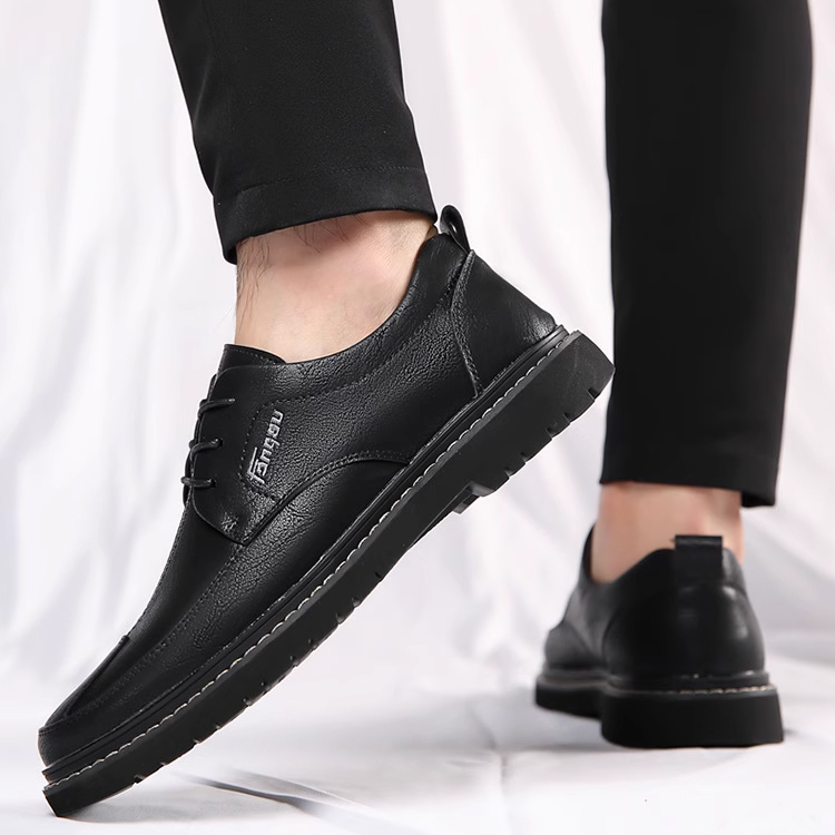 남성 수제 봉제 스트랩 캐주얼 구두