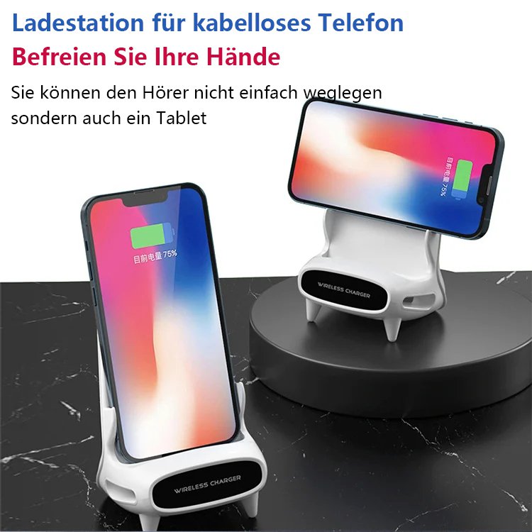 Vertikaler Desktop-Ständer für kabelloses Schnellladen