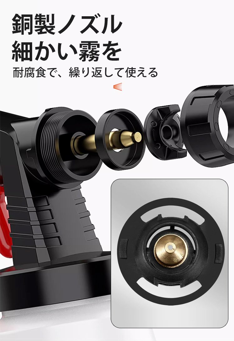 持ち運び便利なコンパクトスプレーガンのサイズ比較