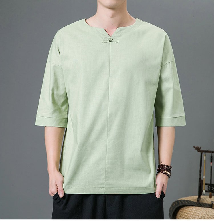 JL-綿麻シャツのサイズ感イメージ