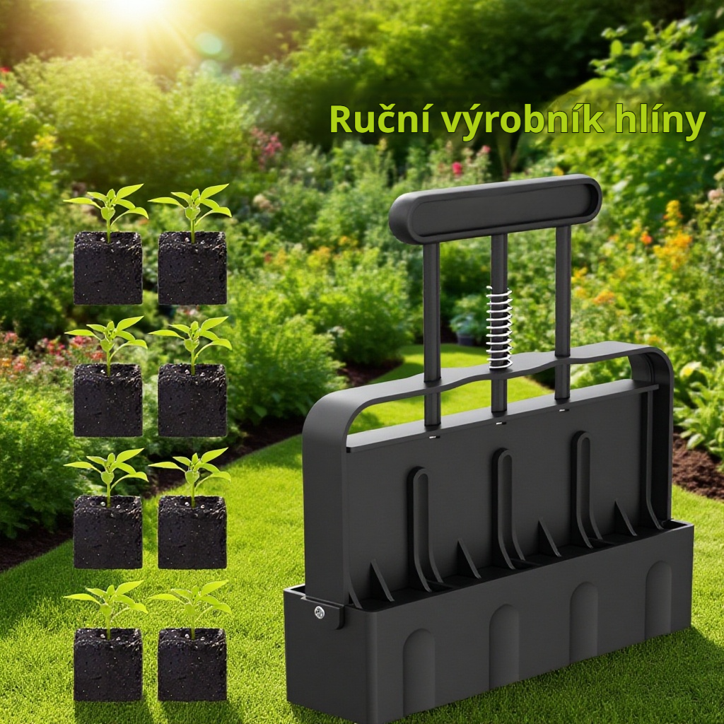 Použití formičky na půdní bloky při sázení sazenic