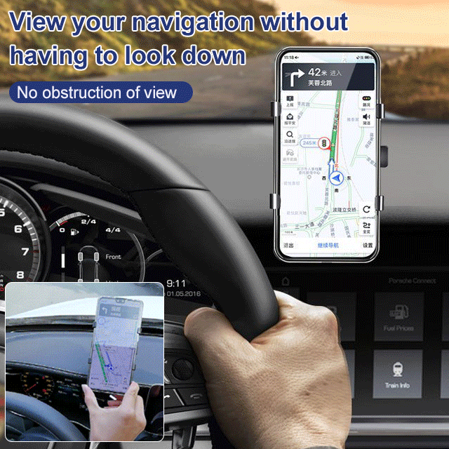 Multifunctional Dashboard Clip-on Car Phone Holder