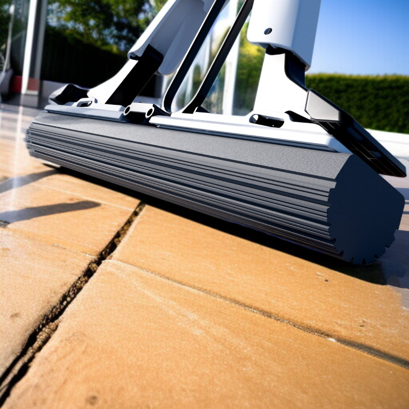 밀대 헤드 교체하는 모습