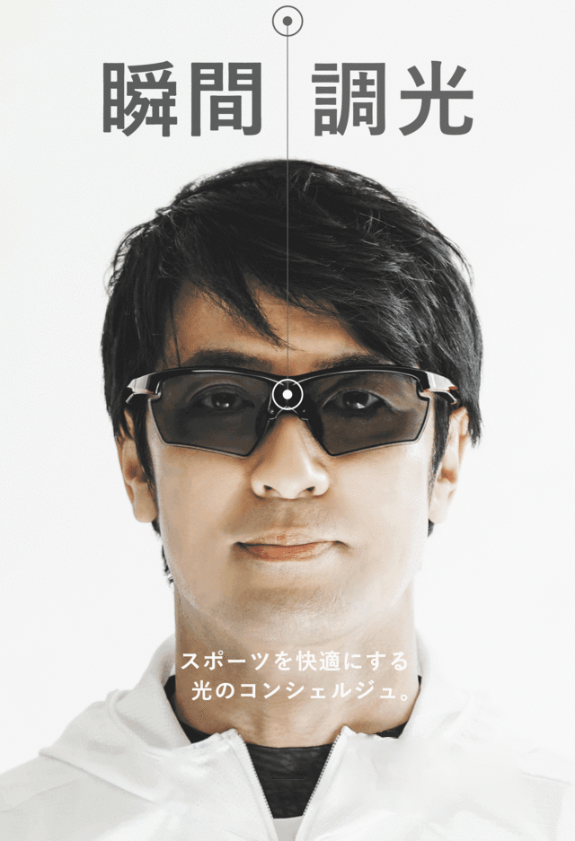 軽量設計スポーツサングラス詳細