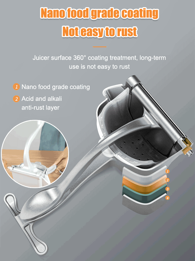 【0 additives】Manual juicer