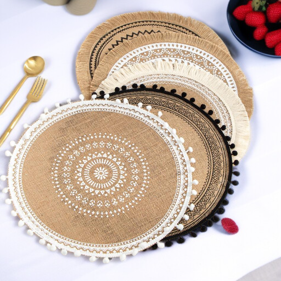 내추럴 소재 면과 마로 만든 쿠션