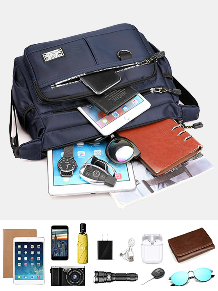 حقيبة نايلون أمريكية مقاومة للماء وكبيرة السعة ذات الجيوب المتعددة 