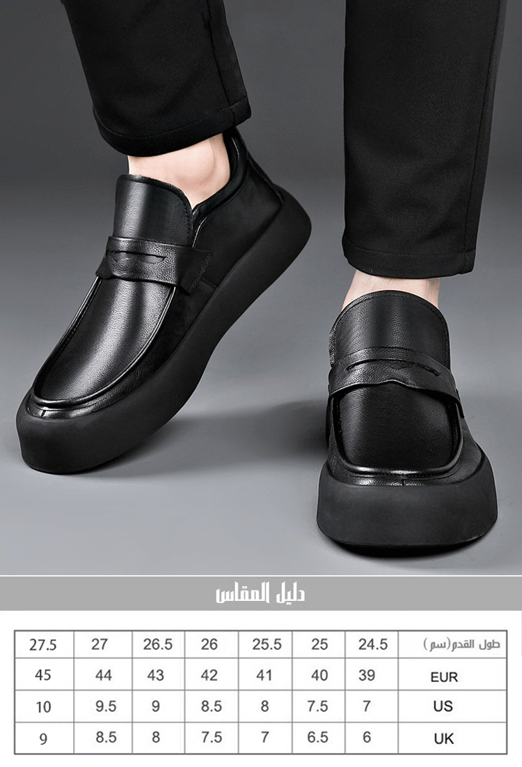 حذاء الجلد الإيطالي عالي الجودة الجيد التهوية ذو النعل الناعم 